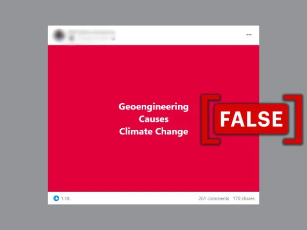 No, geoengineering isn't causing climate change