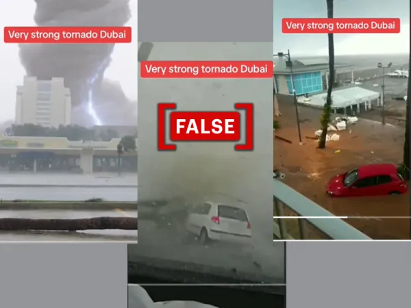 Old, unrelated clips shared as visuals of March ‘tornado’ in Dubai