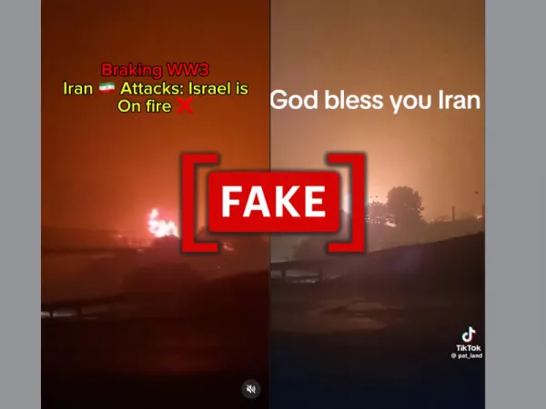 Vídeo de incendios forestales en Chile atribuido falsamente al ataque de Irán a Israel