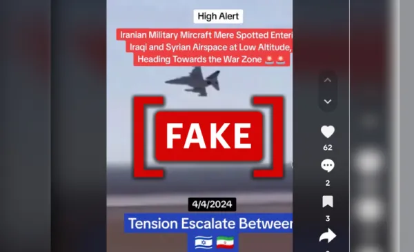 Video of Iranian military aircraft uses old footage from 2021