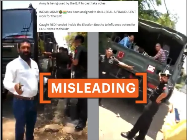 2019 video of alleged ‘voter fraud’ by Indian Army personnel shared amid 2024 Lok Sabha polls
