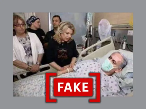 Edited photo shared to claim Netanyahu has contracted 'mutated strain of COVID-19'