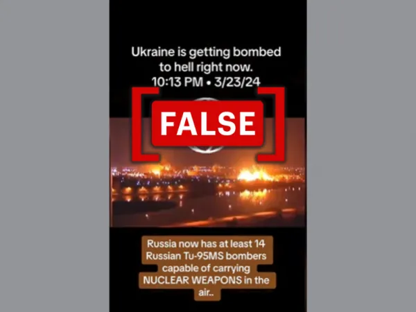 No, video does not show Kyiv being bombed by Russia