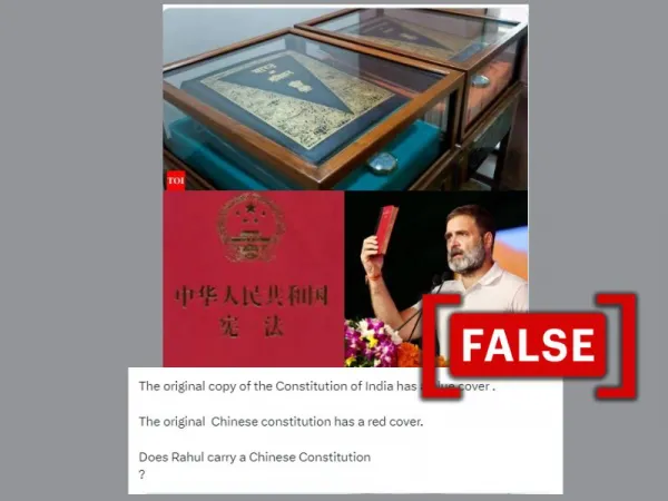 Did Rahul Gandhi 'display Chinese constitution' at his rallies? Assam CM's claim is false