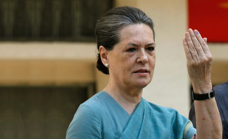 False: Sonia Gandhi resigned from the president’s post.