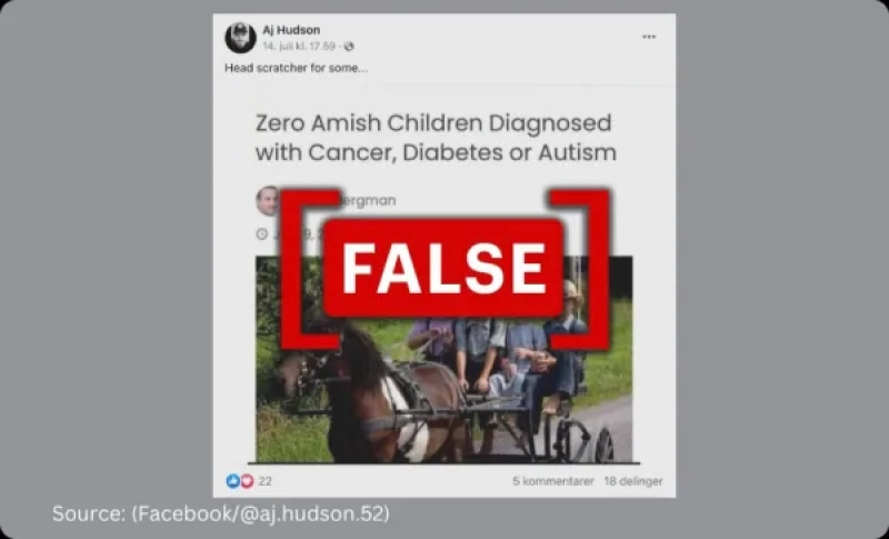 Amish-folk får faktisk kræft, diabetes og autisme