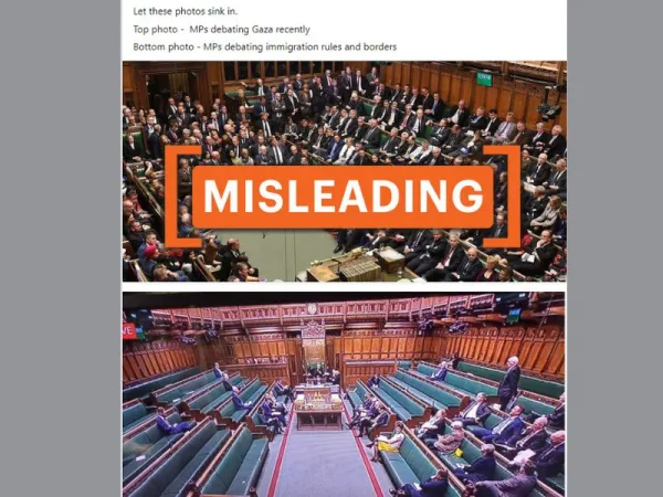 Old image shared as U.K. Parliament 'discussing situation in Gaza'
