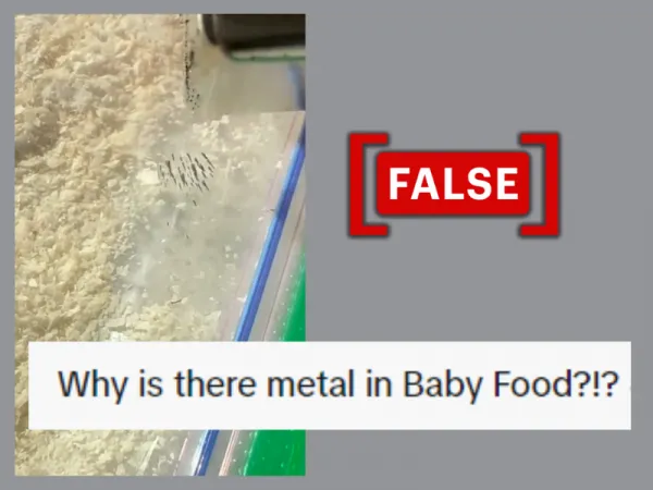 No, there aren’t metal shards in baby oatmeal