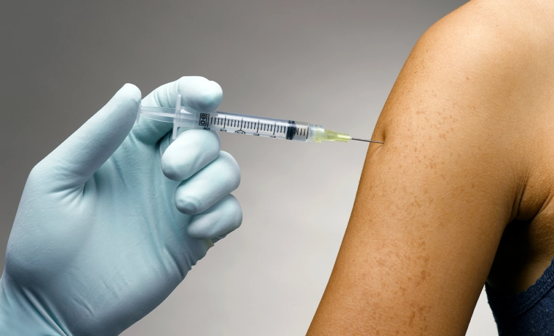 True: A person who has been vaccinated against COVID-19 can get infected.