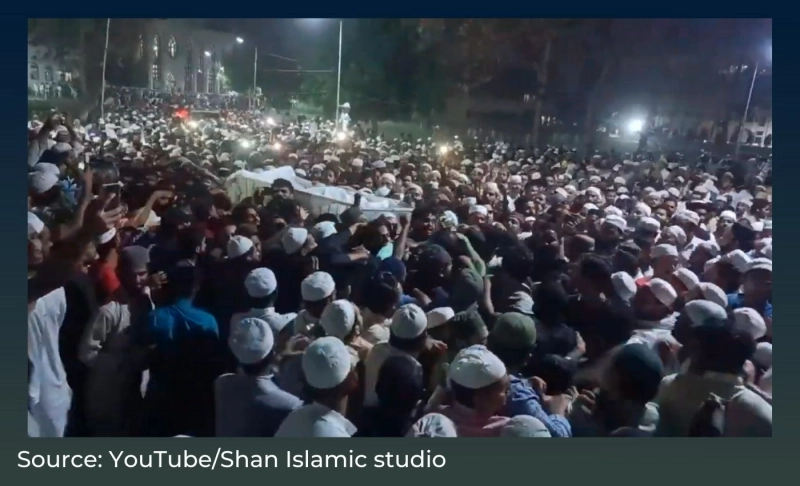 Video of Indian Islamic scholar's funeral falsely shared as Atiq Ahmed's son Asad's funeral
