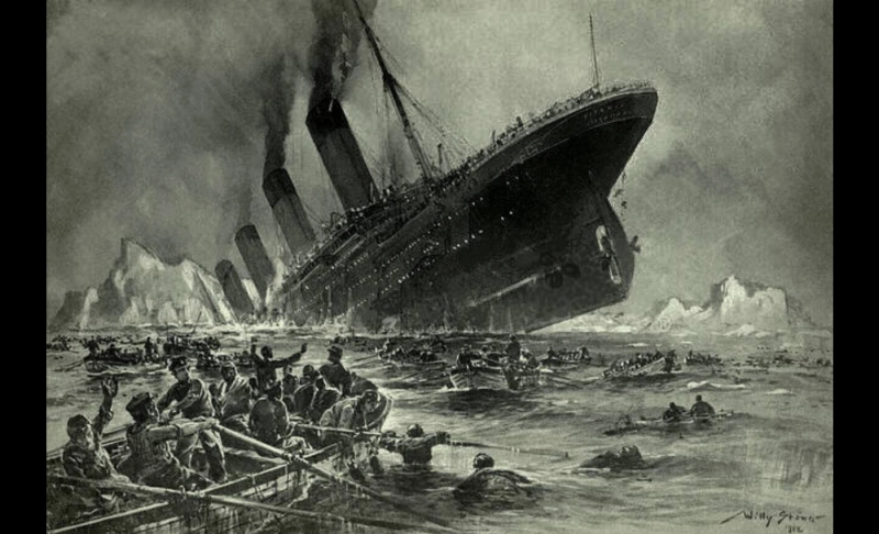 False: The Titanic was sunk on purpose to remove opposition to the creation of the U.S. Federal Reserve Bank.