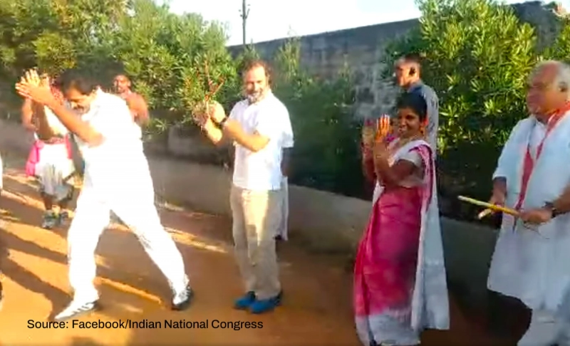 False: Rahul Gandhi danced and celebrated after the Morbi suspension bridge collapsed in Gujarat.