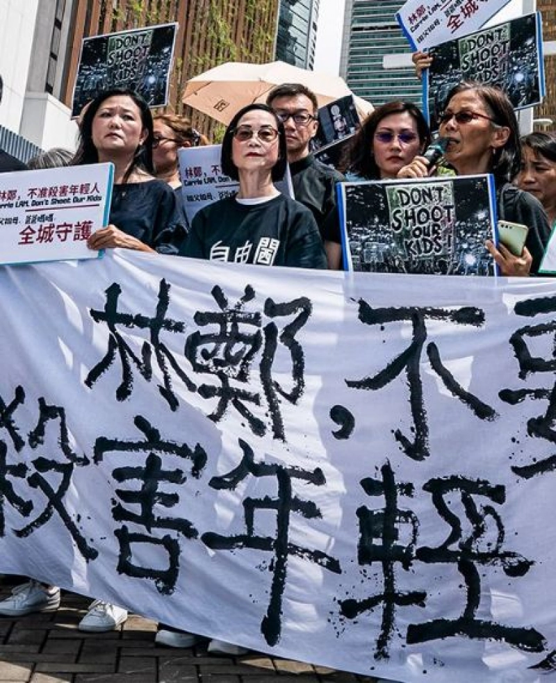 True: 300 people arrested in Hong Kong during a protest against a legislative bill.