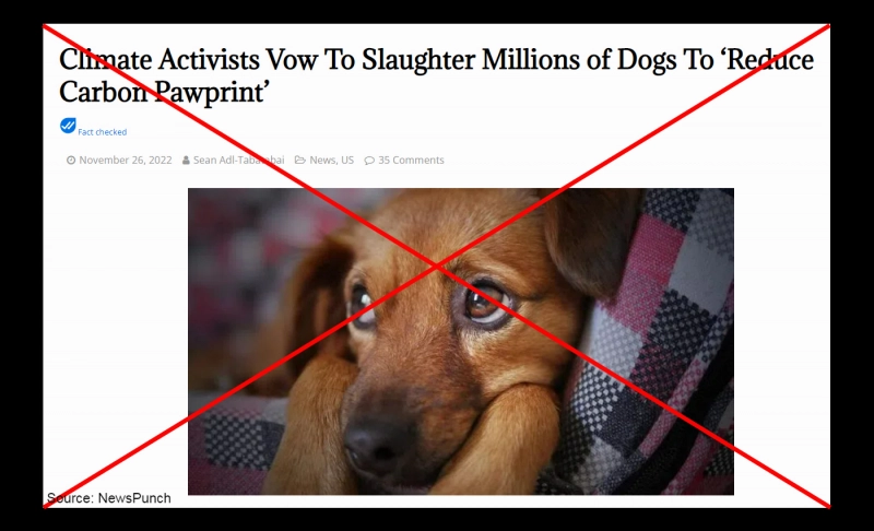 False: The World Economic Forum has proposed a new initiative to slaughter pets, aiming to fight climate change by reducing the 