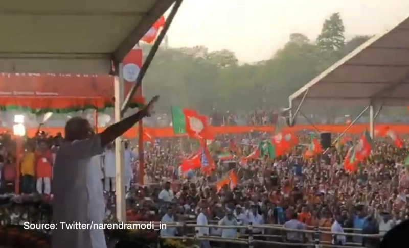 Misleading: Massive crowd at PM Modi's rally in Mangaluru.