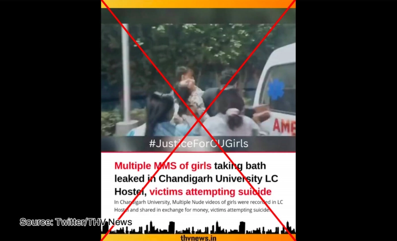 False: A female student from Chandigarh University died by suicide over an alleged video leak.