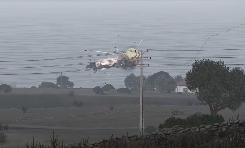 False: A video shows Russia shot down NATO helicopters in Ukraine.