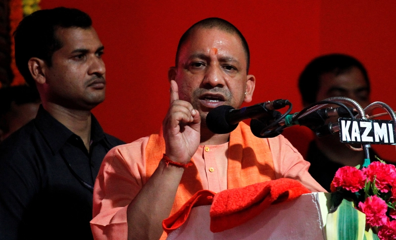 Misleading: A viral video shows Uttar Pradesh Chief Minister Yogi Adityanath bribing voters amid the ongoing assembly elections in the state.