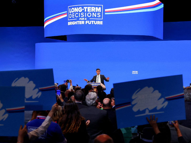 Meat taxes, 15-minute cities, and asylum seekers: Fact-checking the U.K.’s Conservative Party conference 