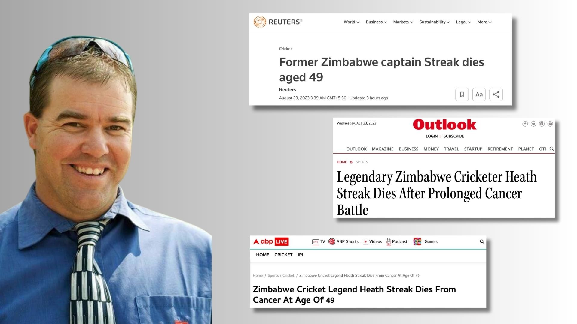 Media outlets falsely declare former Zimbabwe cricketer Heath Streak dead